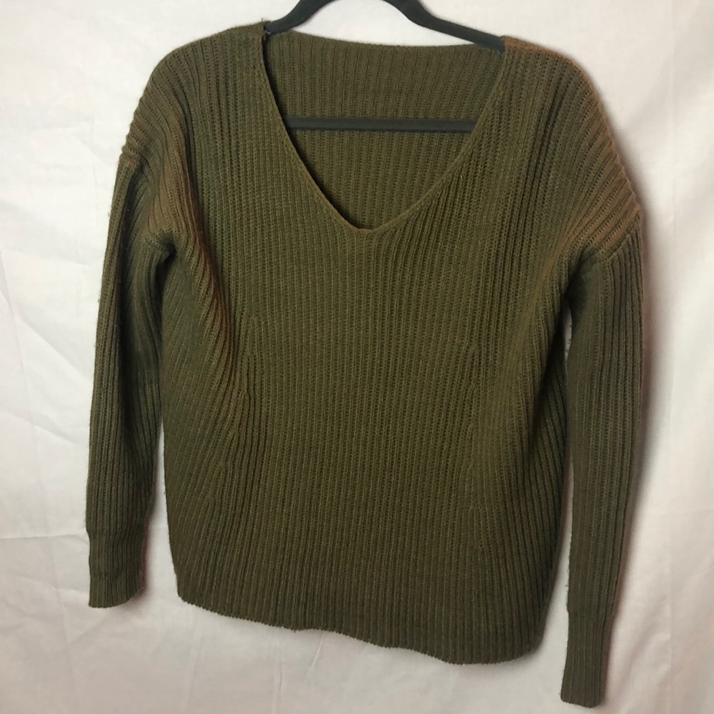 Olive green sweater